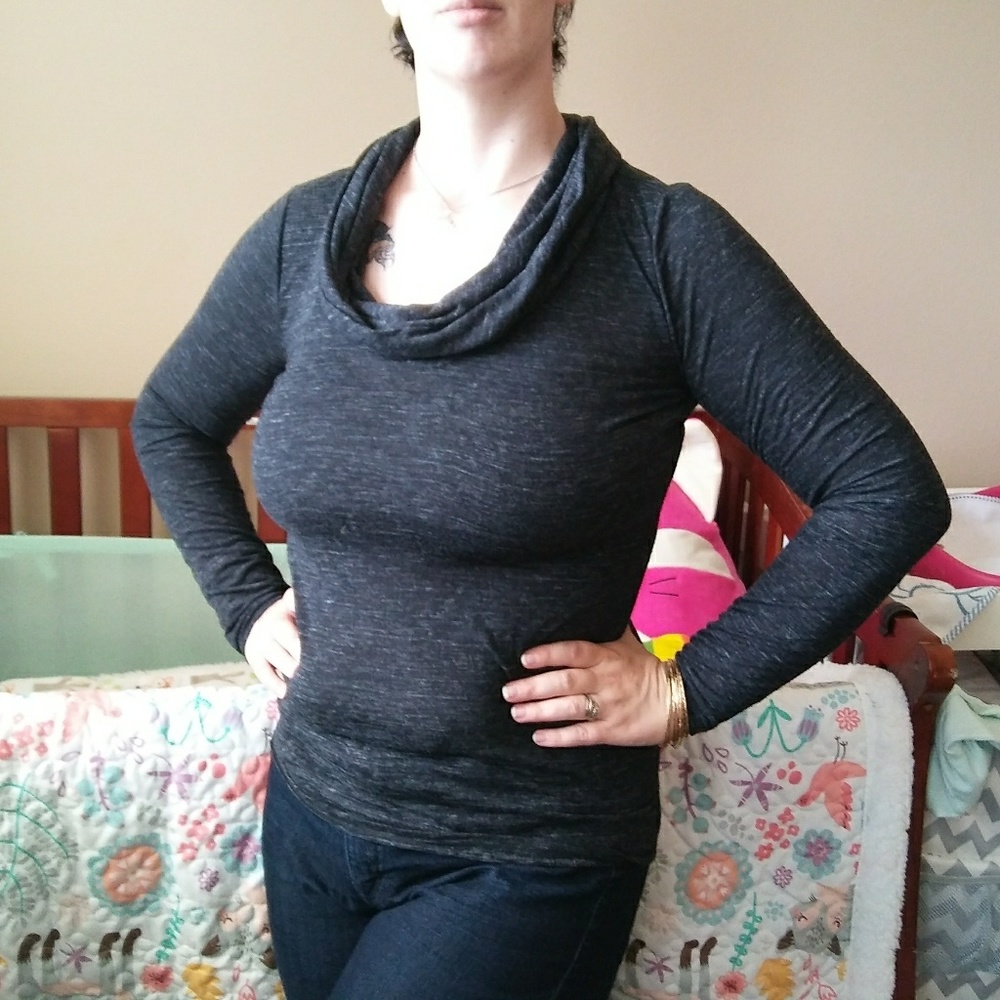 GAP long sleeved cowl neck sweater